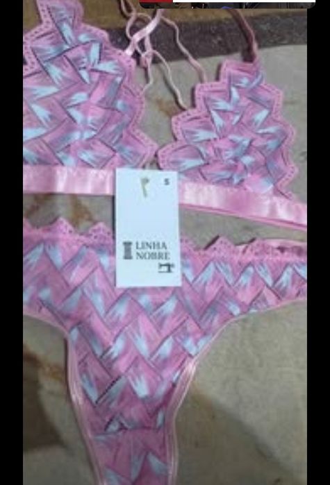 Conjunto lingerie com caixa de oferta
