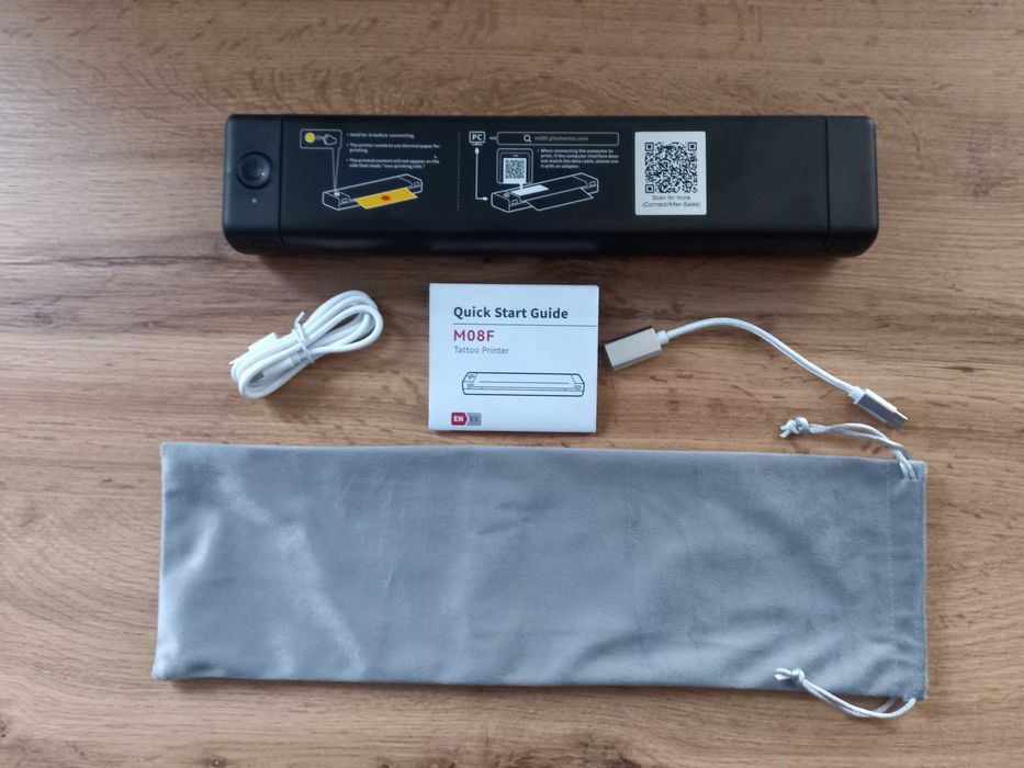 Drukarka termiczna tatuaże drukowanie 20 kalek 10 kartek nowa Phomemo