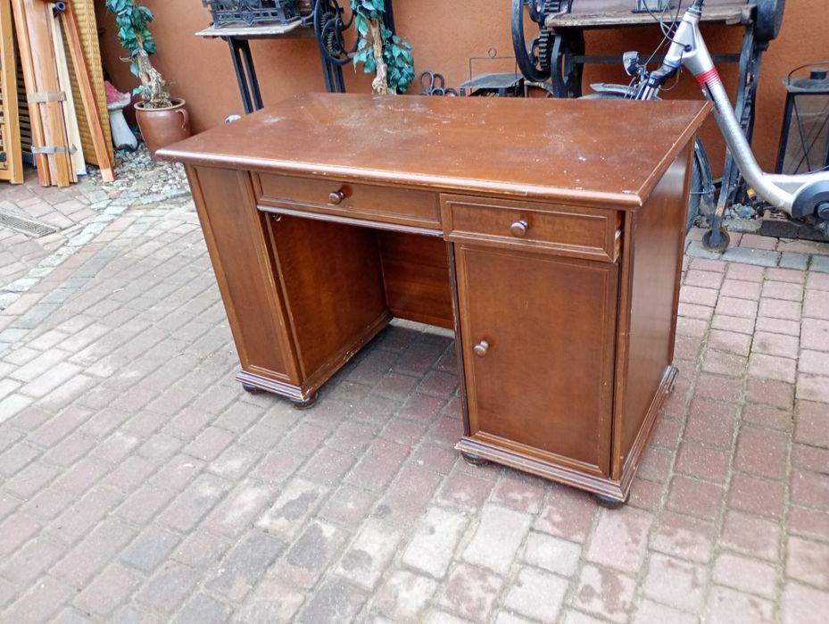 Biurko stylowe lite drewno