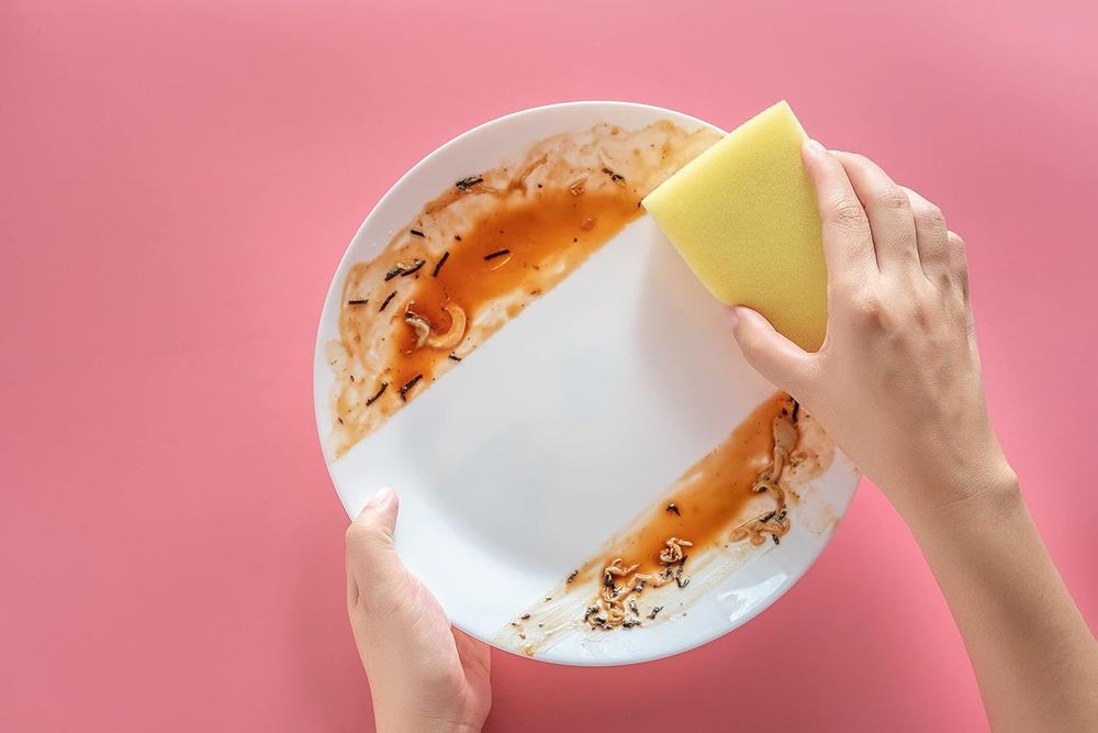 Gąbki kuchenne 150 szt. dwustronne, odporne na zarysowania