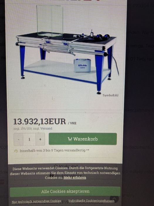 BOHLE VERIFIX ZESTAW STÓŁ LampY UV + Dodatki BO5590100 KOMPLET Orginal 20%Ceny !