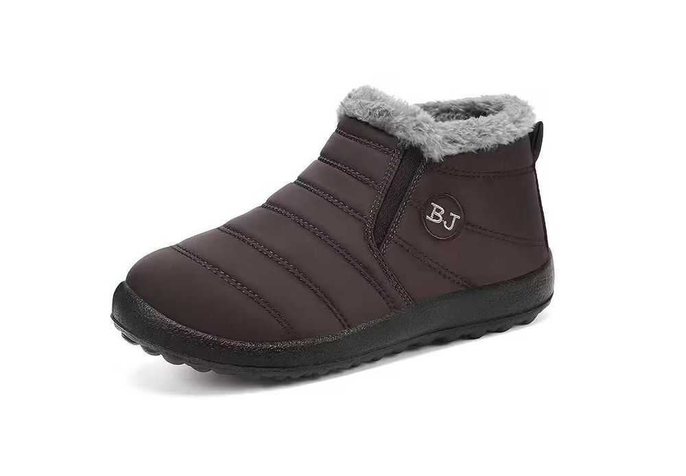 zimowe buty dla dzieci ocieplane wodoodporne nowe/36/brązowe