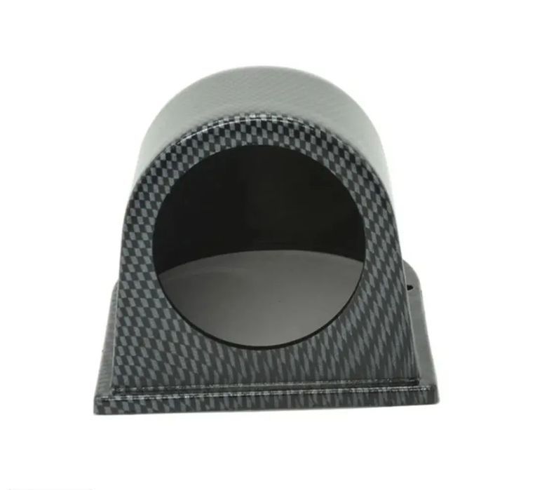 Suporte 1 manometro 52mm - Preto Carbono