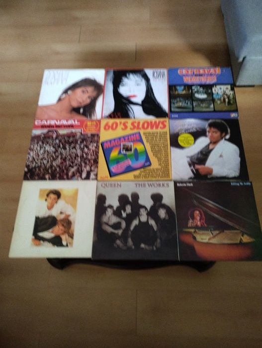 Vários discos de vinil