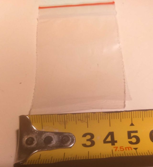 Lote de 100 Sacos Plástico 7 x 5 cm Fecho Zip Novos