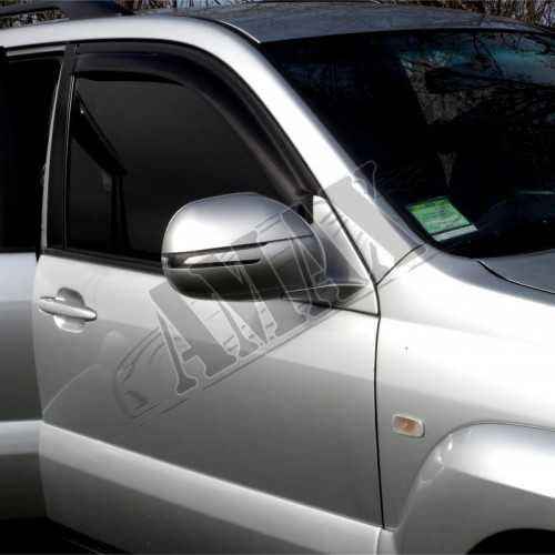 Корпуса зеркал с LED подсветкой стиль W221 (silver) Cruiser Prado 120
