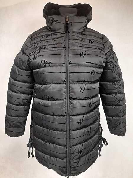 Desigual Piękny zimowy płaszcz damski L/XL