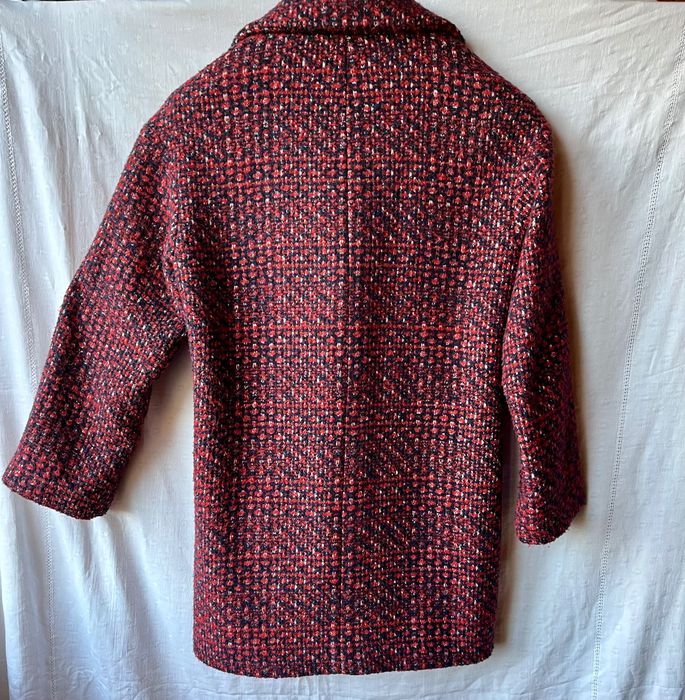 Wełniana marynarka granatowo-czerwona Zaraza Basic M