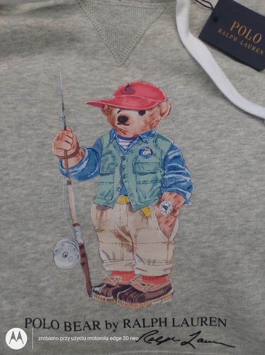 Szara bluza polo Ralph Lauren