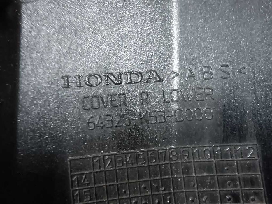 Carenagem inferior direita Honda SH300 versão 2015 a 2020