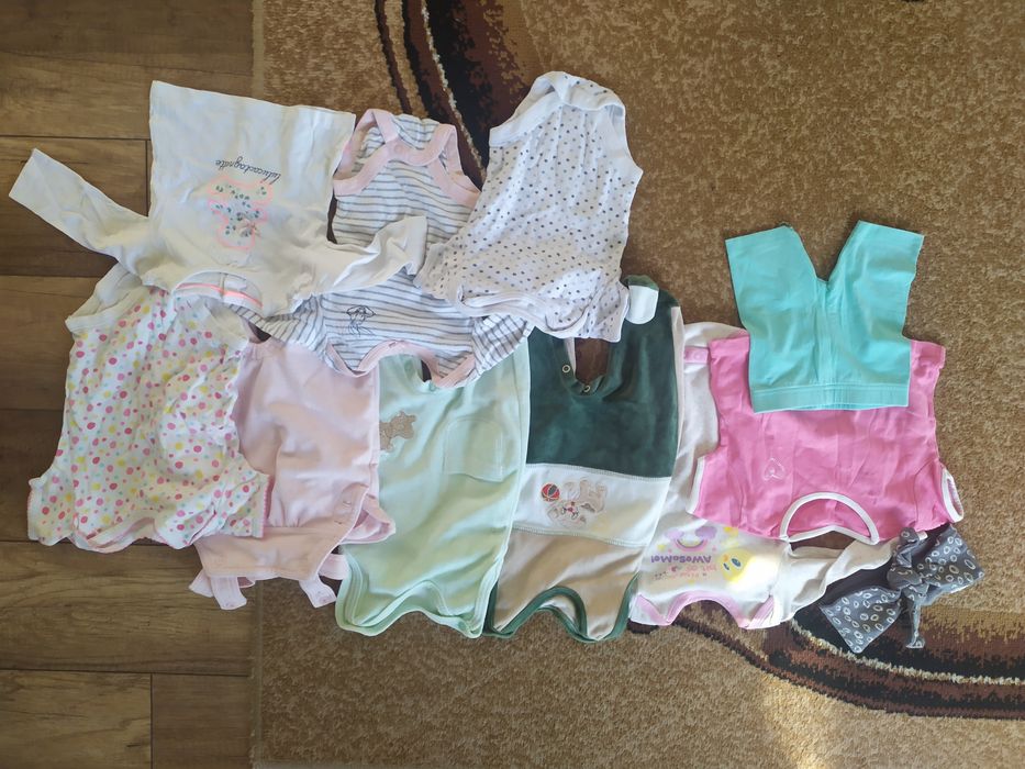 Paczka ubrań dla dziewczynki 62 - 98 - około 50 sztuk