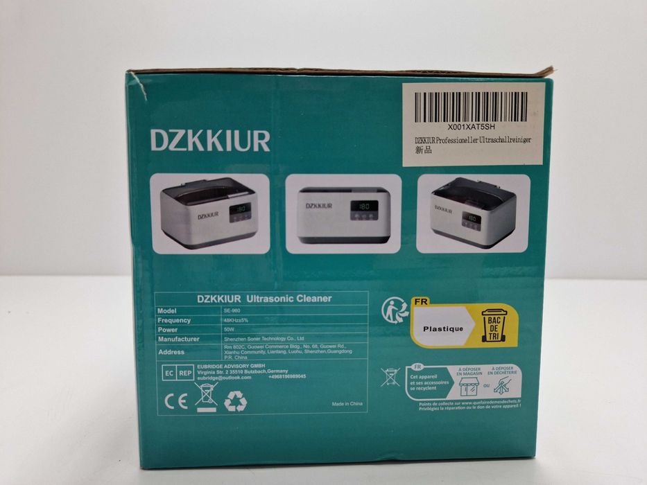 Dzkkiur myjka ultradźwiękowa 650ml