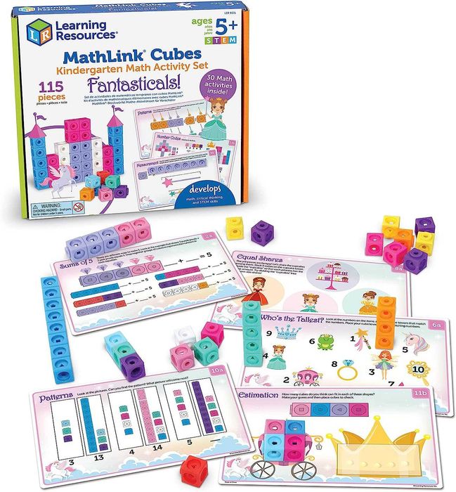 Математичний набір  MathLink Cubes,115 елементів Learning Resource
