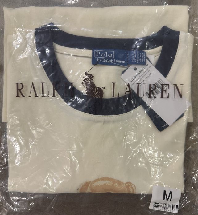 женская футболка из коллекции Polo Ralph Lauren с принтом Polo Bear