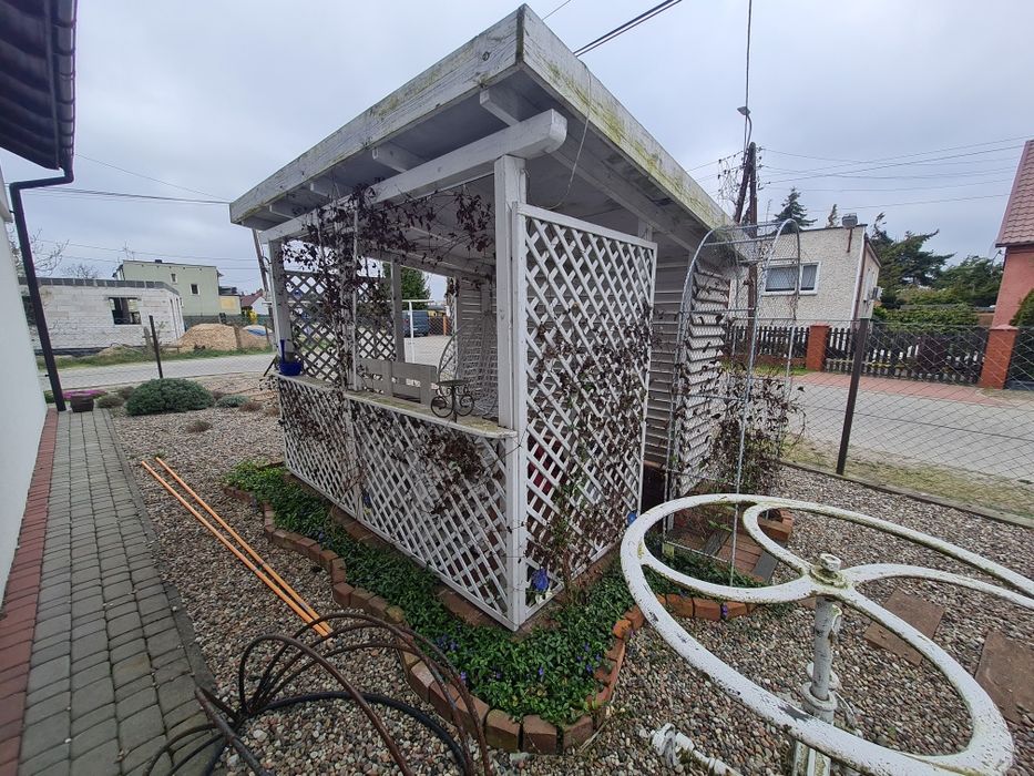 Altanka ogrodowa 2,9 x 2,5 m Biała