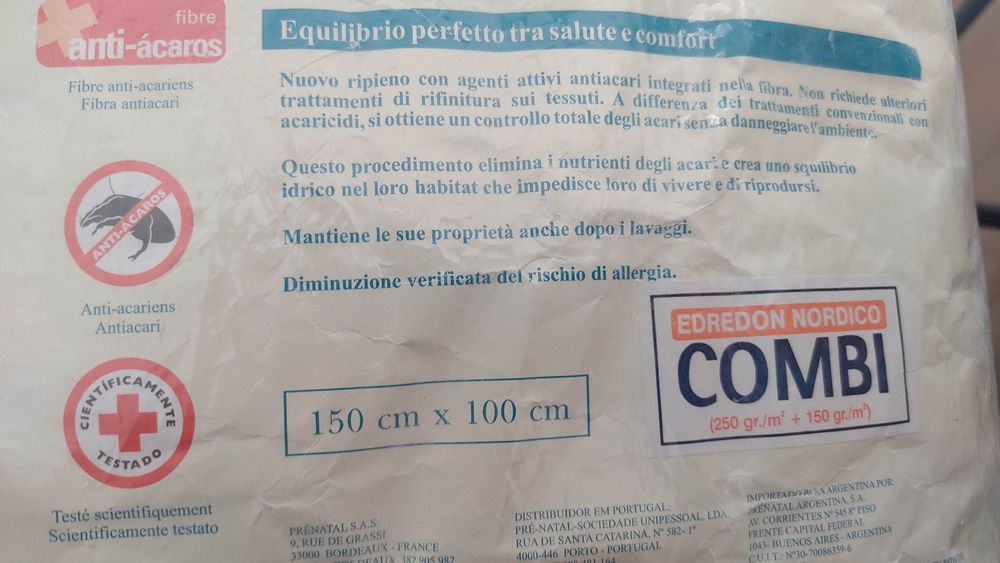 Ótimo Edredom anti-ácaros marca Pré -Natal