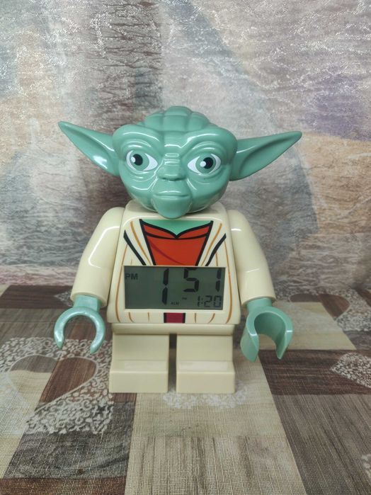 Часы, будильник Йода Yoda LEGO Star Wars.