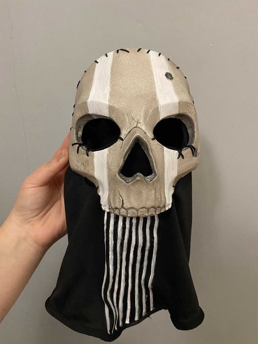 Premium Ghost Call Of Duty maska cosplay COD HANDmade darmowa wysyłka