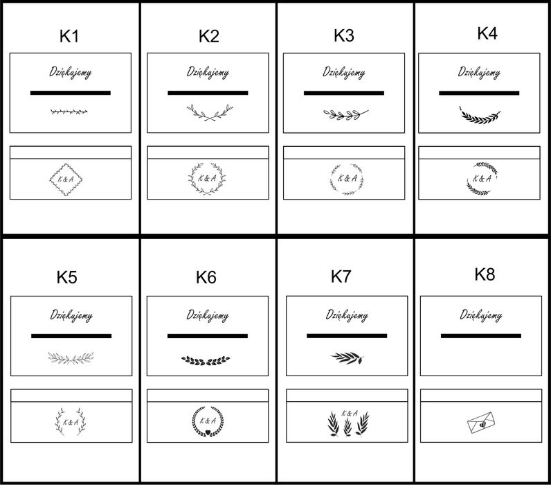 Zestaw Ślubny - Pudełko na obrączki i koperty - Seria 2023
