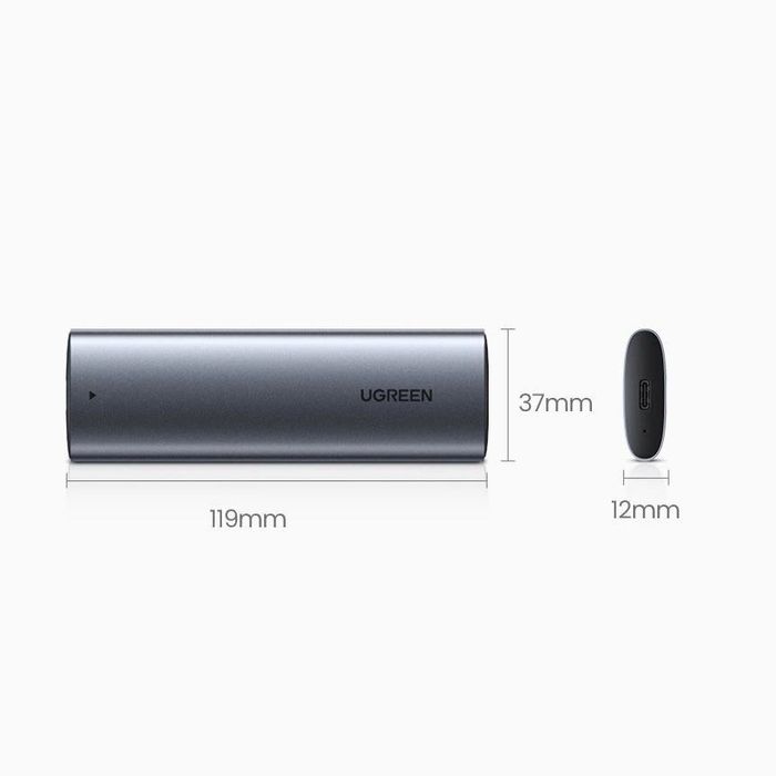 Ugreen kieszeń na dysk SSD M.2 obudowa dysku USB 3.2 Gen 2 + kabel USB