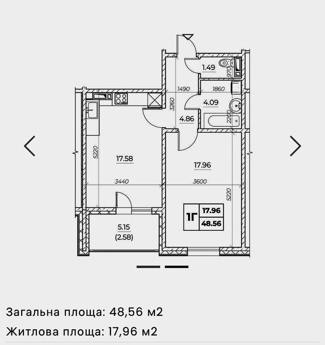 49м2+кухня18 з ремонтом ЖК Деснянський біля парку Закревського