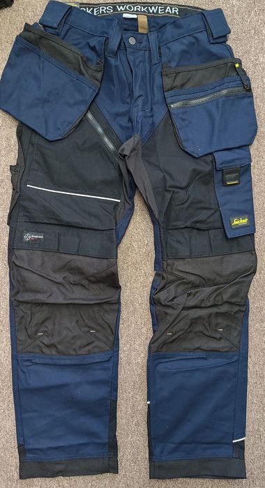 6214 Snickers RuffWork 48 Canvas+ grube spodnie robocze instal serwis
