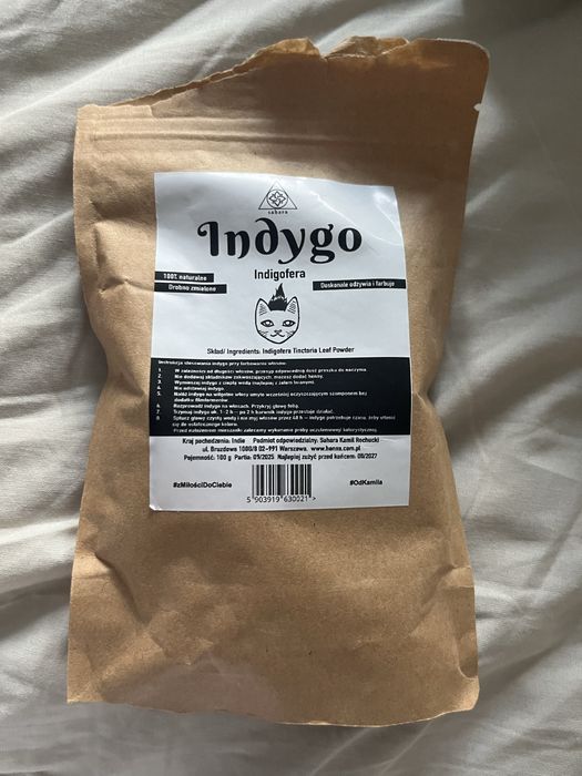 henna ziołowa farba do wlosów indygo czarna naturalna Sahara indigofera