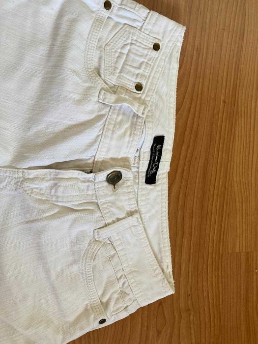 Calças brancas Massimo Dutti