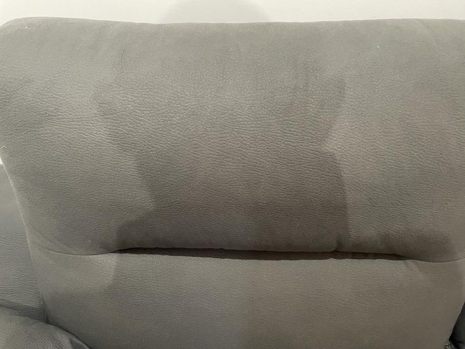Sofá cama cinzento, 3 lugares
