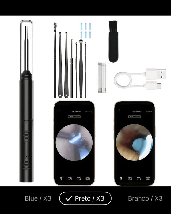 Câmara Endoscópica HD 5MP Wi-Fi com Câmara para Smartphone