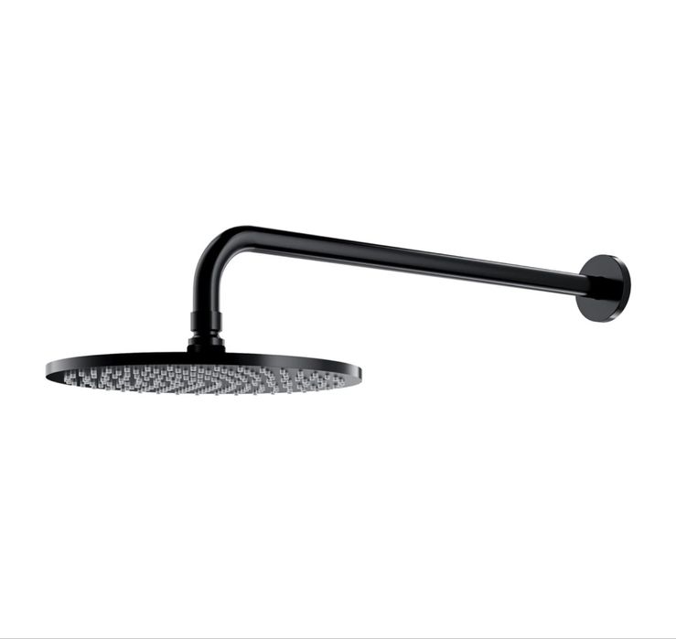 Deszczownica 25cm prysznicowa z ramieniem  OMNIRES WGSET1BL