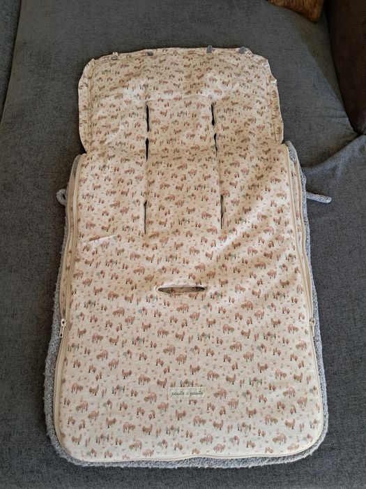 Saco de inverno para carrinho de bebé Pasito a Pasito – Cinzento