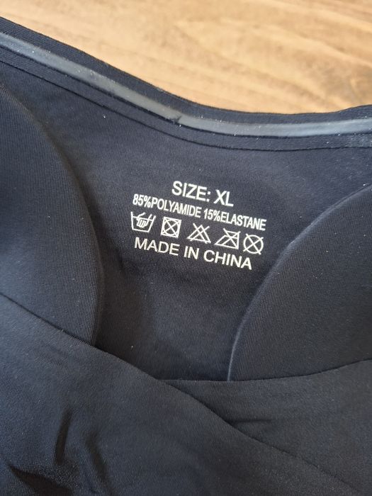 Czarny top/bardotka XL