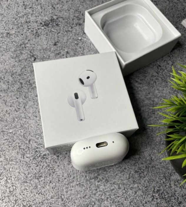 Airpods 4, шумоподав чіп airpoha lux якість 1:1 бездротові навушники