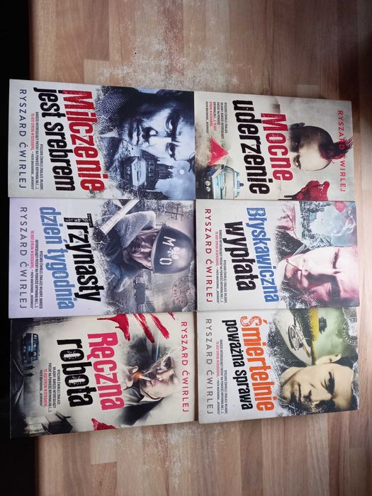 Ryszard Ćwirlej Zestaw 6 książek Milicjanci z Poznania nowe