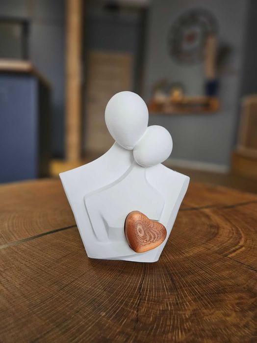Zakochana para, figurka, dekoracja 3D