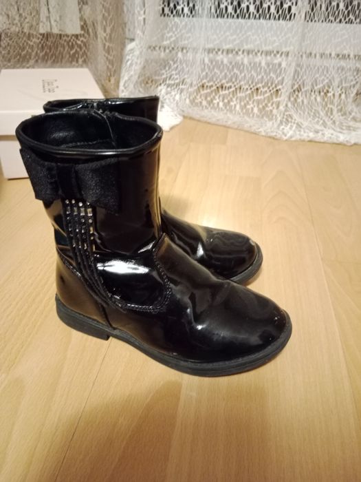 Lakierowane kozaczki 29 dziewczęce