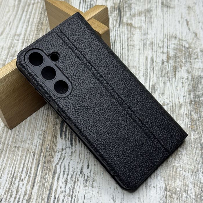 Чехол книжка Fibra Leather Book на Samsung S25/ S25+/ S24 Чохол