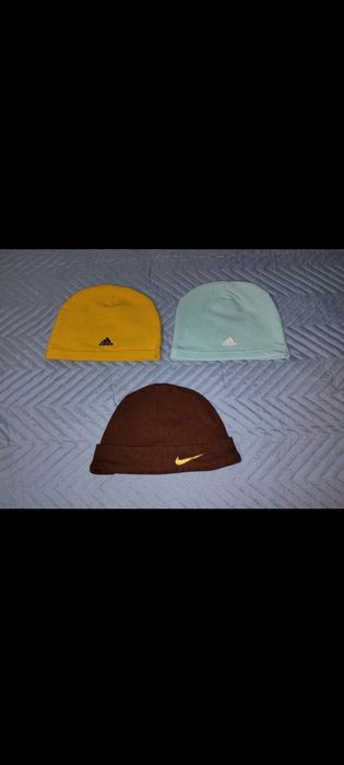 Czapki niemowlęce Zestaw 3 sztuk Adidas Nike