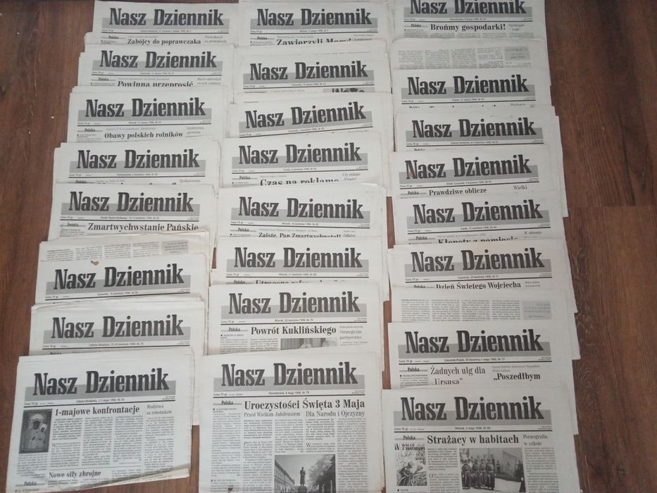 Gazeta Nasz dziennik 1998r-1999r.