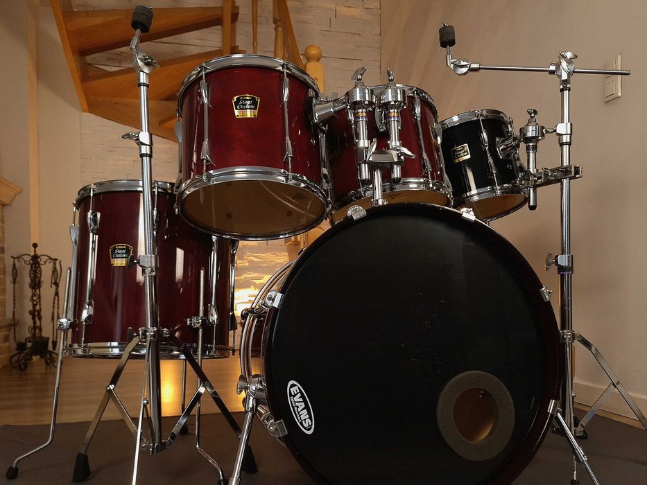 Perkusja Yamaha Stage Custom Advantage | 1 właściciel | Pokrowce | + 10” TOM | Tama HP200P NOWA