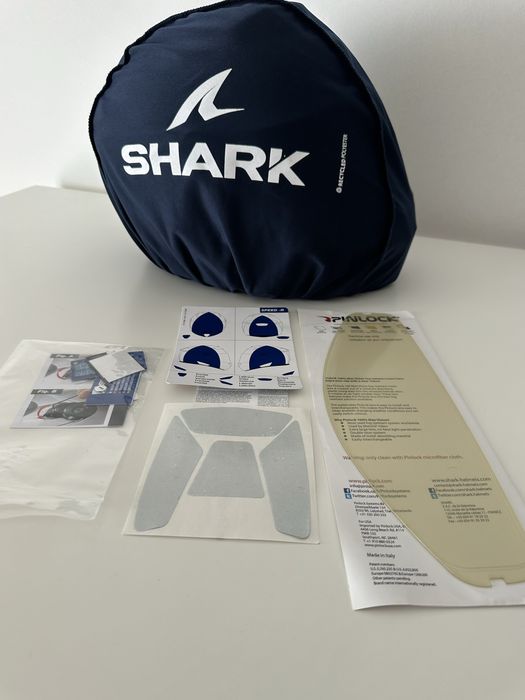 Capacete SHARK Speed-R Carbon SE, Carbon Skin White / Black, - Tam: L