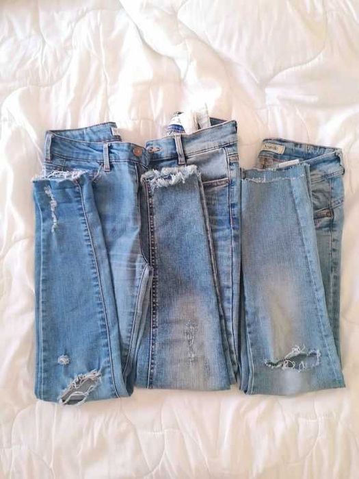 Jeans Size 34 Skinny and Slim Mid Waist