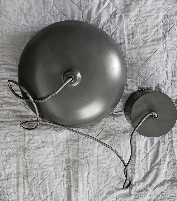 Lampa wisząca LED Alva oval dark grey Westwing