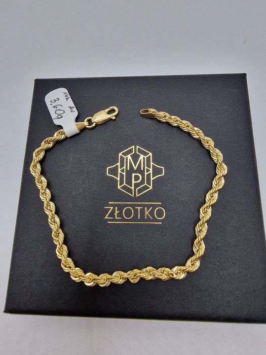 Bransoletka KORDEL złoto 585 14k