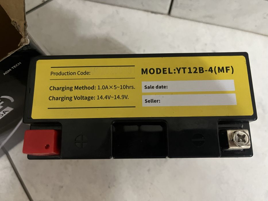 Акумулятор YT12B-4 10ah СА 185А OUTDO