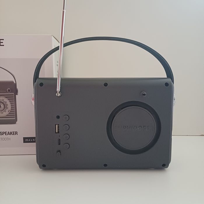 Nowe Radio z głośnikiem bluetooth, bateria wbudowana  Vintage,