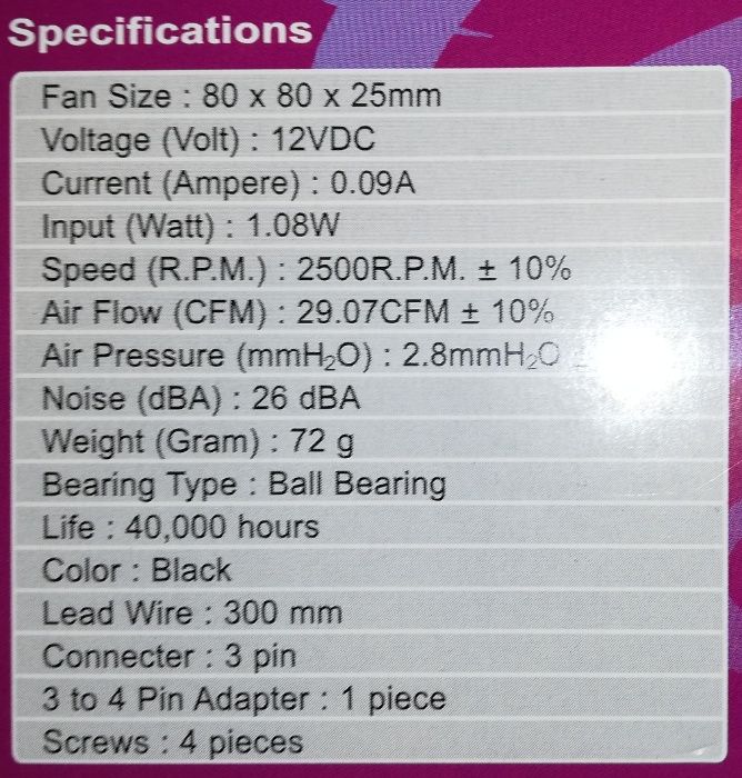 Cooler - PC Fan Super Fan 80SU164739561567617124