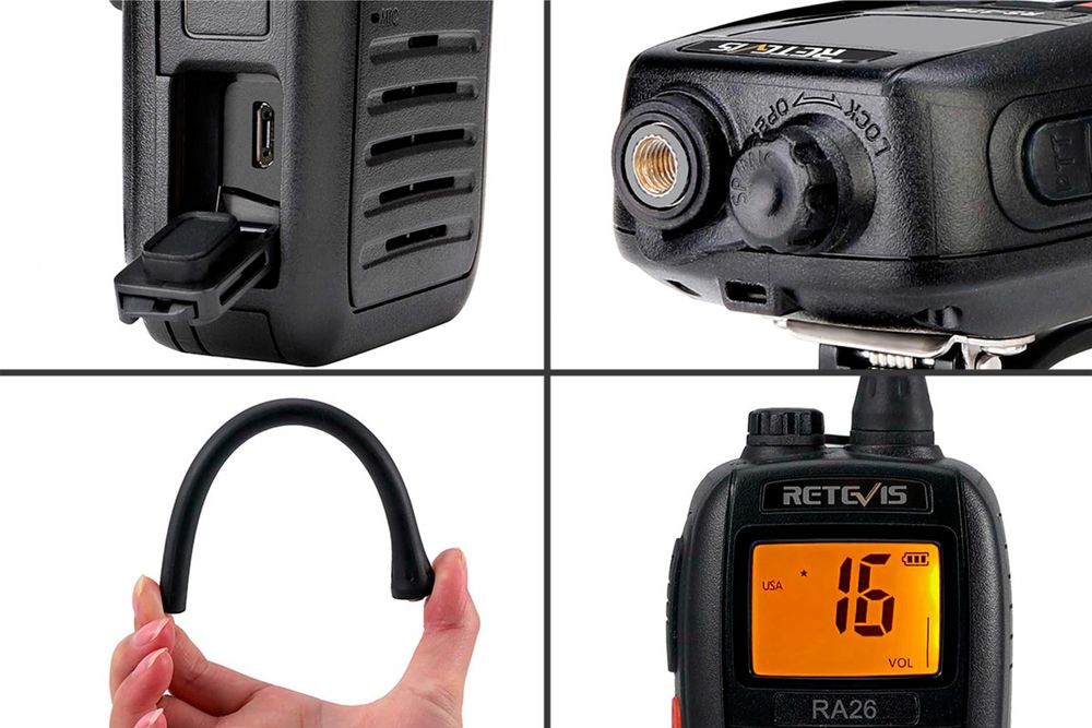 Rádio Retevis RA26 VHF Marítimo