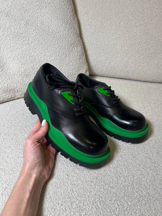 Шкіряні черевики Bottega Venetta Розмір 37! Йдуть в коробці!! Знижки!